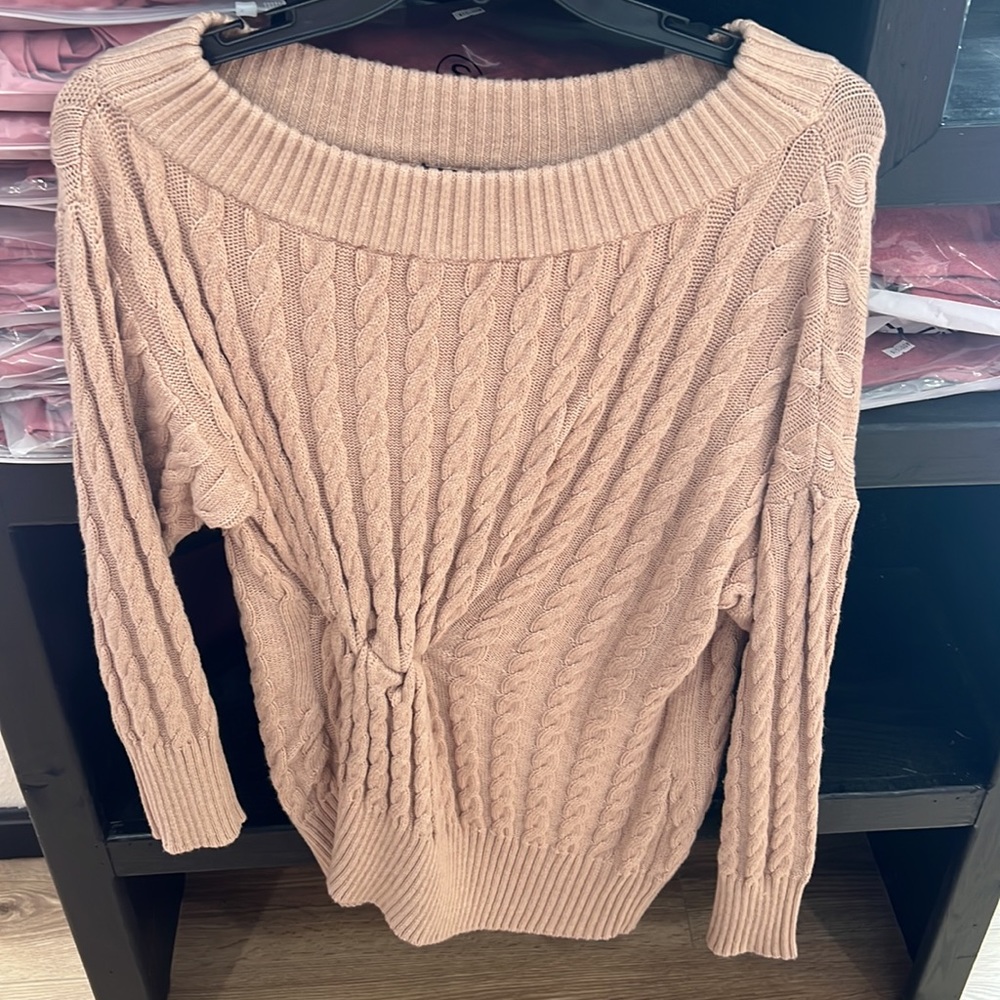 Beatrice Gathered Off-the-Shoulder Sweater - Picture 10 of 10